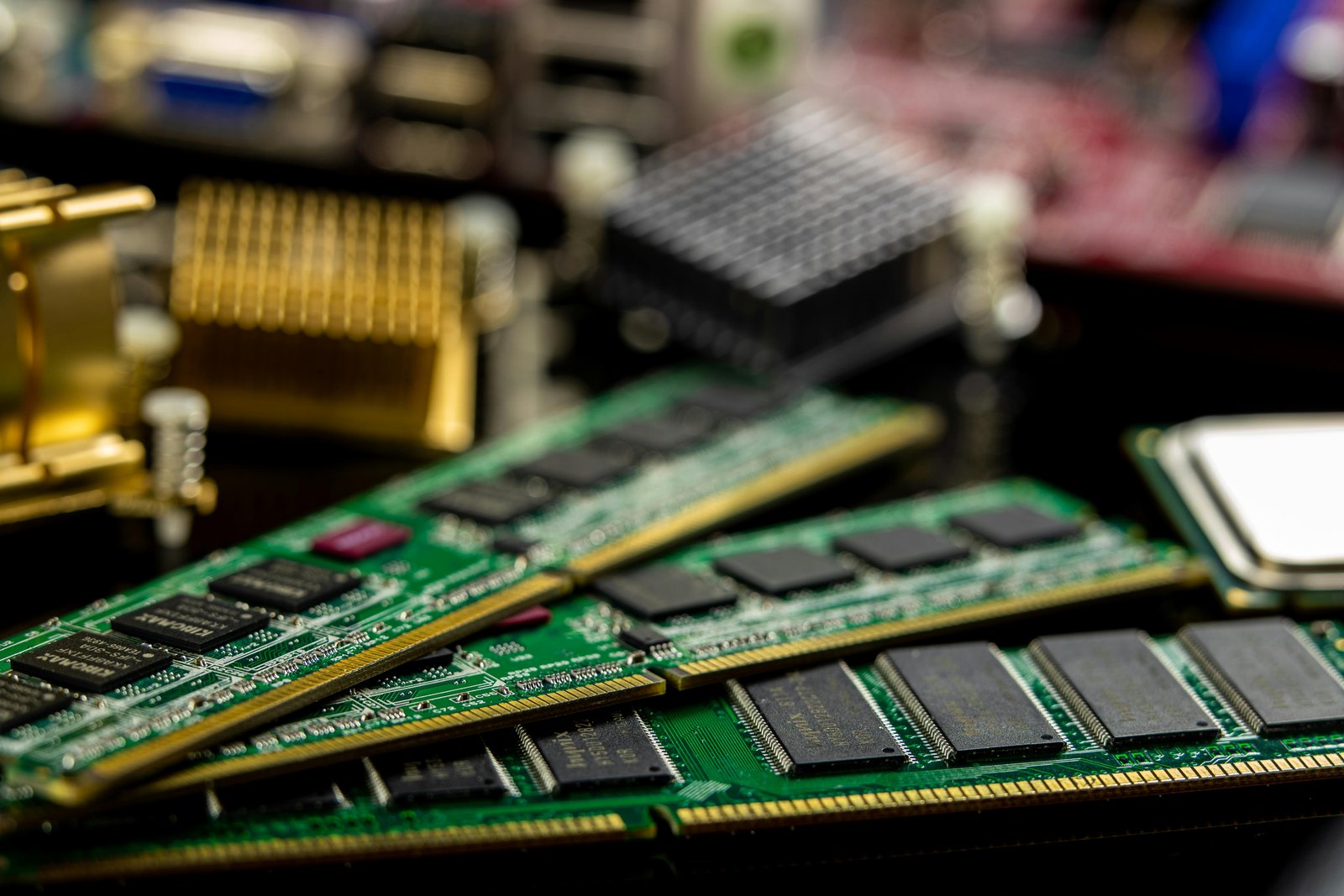 PC motherboard and cooling system being upgraded